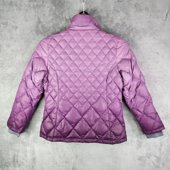Womens Purple Ombre Free Country Quilted Down Jacket Full Zip Long Sleeve L - Picture 9 of 11